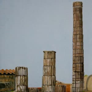 Pompeii ruins columns