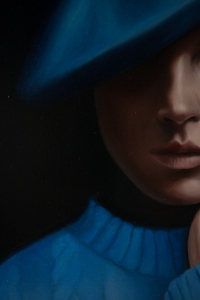 Gennaro Santaniello – Blue portrait – detail
